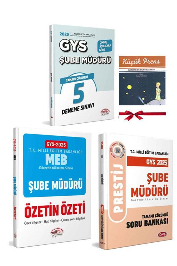 Editör Yayınevi 2025 Data Gys Meb Şube Müdürü Özetin Özeti Prestij Soru Bankası Ve Deneme Sınavı Seti - Editör Yayınevi - Image 1