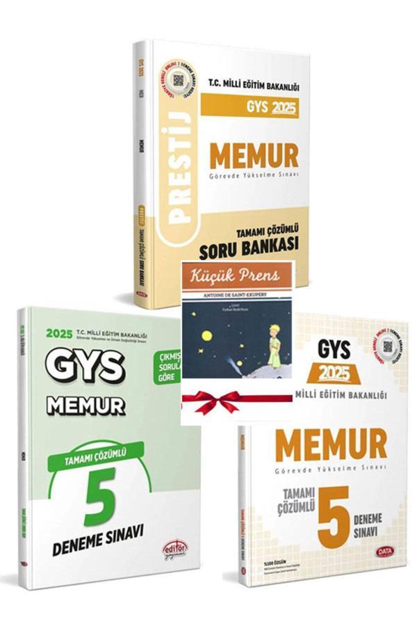 Data Yayınları 2025 Editör Gys Meb Memur Görevde Yükselme Sınavı Prestij Çözümlü Soru Bankası Ve Deneme Sınavı Seti - Data Yayınları - Image 1