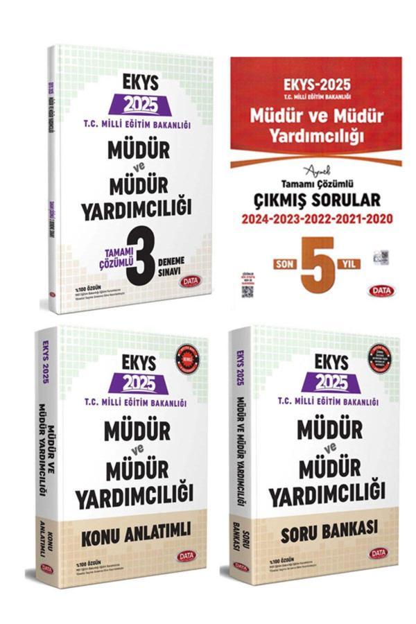 Data Yayınları 2025 Meb Ekys Müdür Ve Müdür Yardımcılığı Konu Soru Deneme Ve Çıkmış Sorular Seti Data - Data Yayınları - Image 1