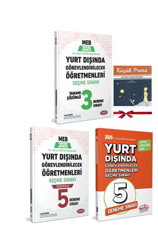 Data Yayınları 2025 Meb Yurt Dışında Görevlendirilecek Öğretmenleri Seçme Sınavı Deneme Sınavı Seti - Data Yayınları - Image 1