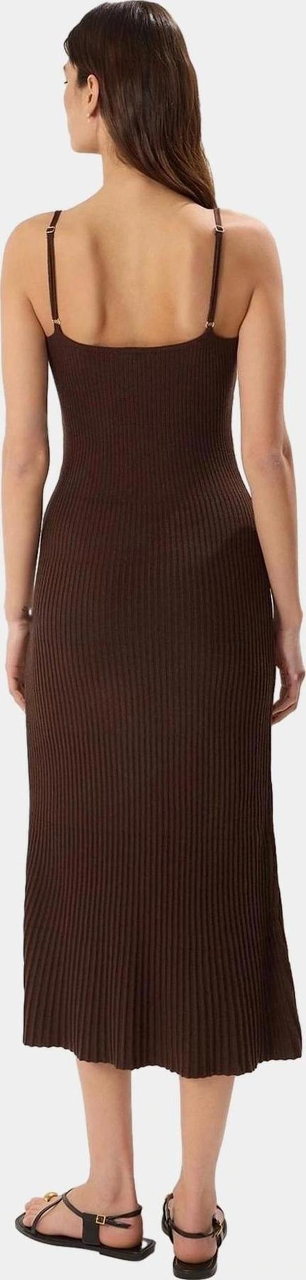 A Line Viskoz Triko Midi Elbise Rahat Kalıp ve Şık Tasarım Konforlu Kesim - Image 1