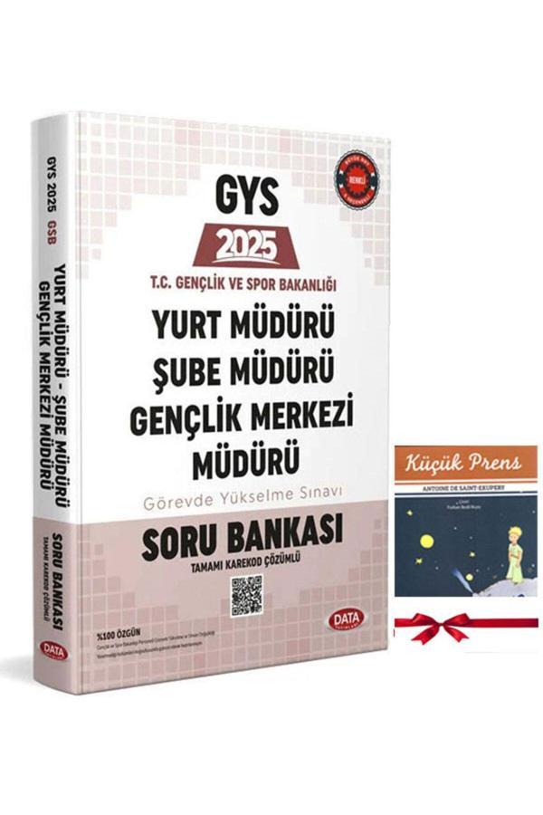 Data Yayınları 2025 Gys Gençlik Ve Spor Bakanlığı Yurt Müdürü Şube Müdürü Karekod Çözümlü Soru Kitabı - Data Yayınları - Image 1