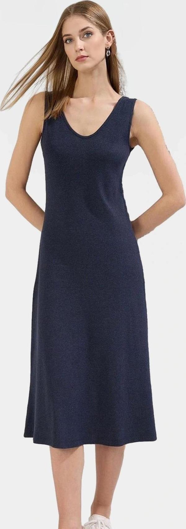 A line Kolsuz Örme Elbise Rahatlık ve Şıklık Bir Arada Premium Kalite Rahat Şık Modern Stil - Image 1