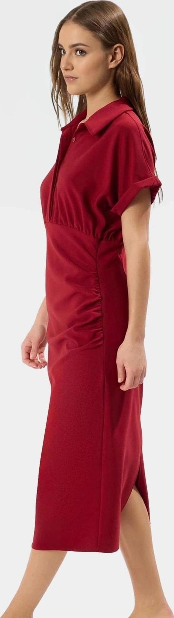 Bodycon Kesim Kısa Kollu Düz Desenli Yazlık Elbise Polyester Elastan Özel Tasarım Rahat Kullanım - Image 1