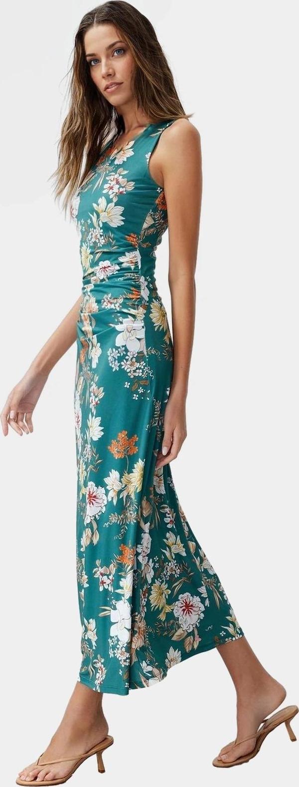 Örme Bodycon Elbise Kayık Yaka Venezia Dokuma Yazlık Dayanıklı Malzeme Mükemmel Uyum - Image 1