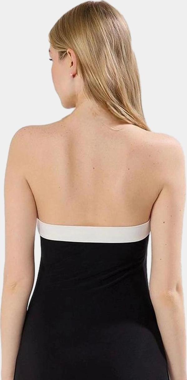 Esnek Örme Bodycon Elbise Rahat Kalıp Midi Boy Yazlık Dayanıklı Malzeme Zarifane Tasarım - Image 1