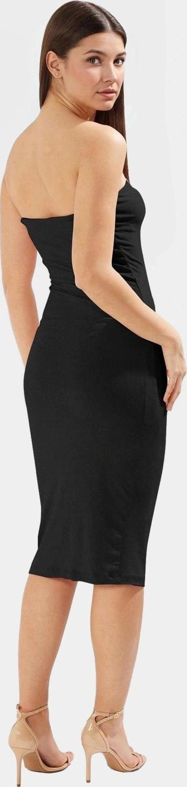 Şık Bodycon Elbise Esnek Örme Kumaş Midi Boy Yaz Mevsimi Özenle Seçilmiş Yüksek Kalite - Image 1