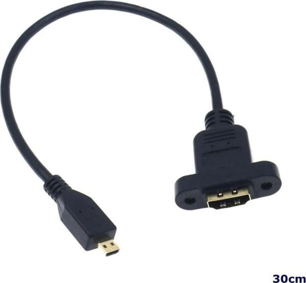 Ufly HD Mikro HDMI erkek - HDMI erkek kablo 30cm - Image 1