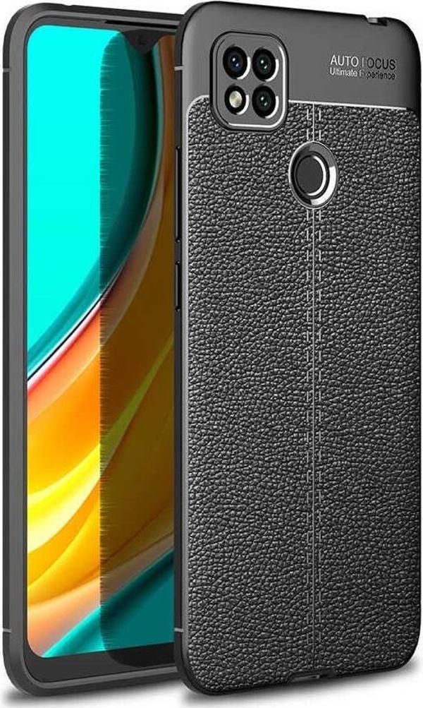 Xiaomi Redmi 9C Uyumlu Kamera Korumalı Deri Görünümlü Silikon Kılıf - Image 1