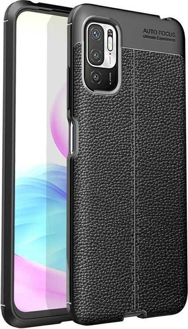 Xiaomi Redmi Note 10 Pro Uyumlu Kamera Korumalı Deri Görünümlü Silikon Kılıf - Image 1