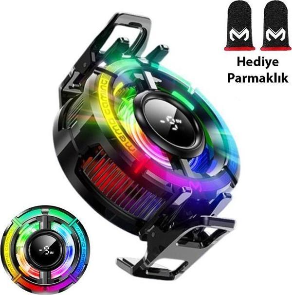 MEMO CX15 iOS Android Soğutucu 15W Manyetik + Arka Klips 2'si 1 Arada Yarı İletken Soğutma Fanı Radyatörü - Image 1