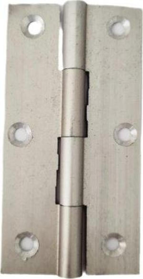 ALÜMİNYUM 8 CM SABİT MENTESE 80 X 40 X 1.8 MM / 10 ADET - Image 1