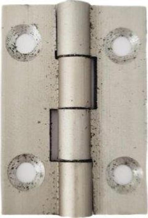 ALÜMİNYUM 5 CM DAR SABİT MENTESE 50 X 28 X 1.8 MM / 10 ADET - Image 1