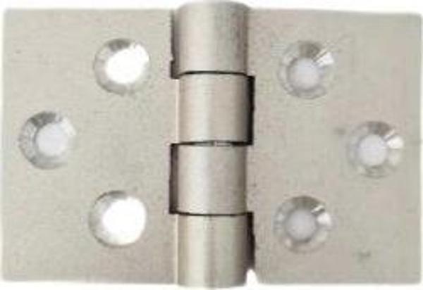 ALÜMİNYUM 2.5 CM DAR SABİT MENTESE 25 X 28 X 1.8 MM / 10 ADET - Image 1