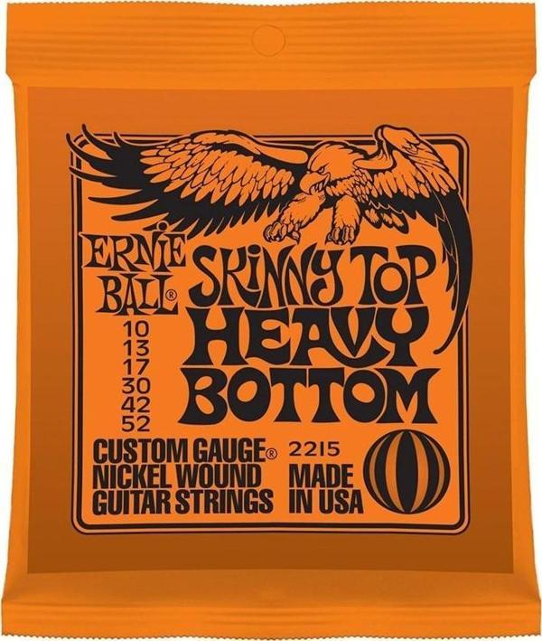 Ernie Ball P02215 Skinny Top Heavy Bottom Nickel 10-52 Elektro Gitar Teli - Image 1