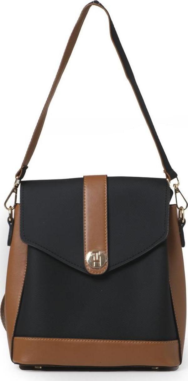 TH Bag Kadın Sırt Çantası TH-YK14319 Siyah-Taba - Image 1