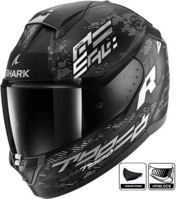 Kask Shark Rıdıll 2 Molokai Mat Kapalı Siyah/Gri - Image 1