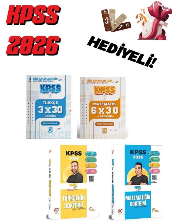 2026 KPSS Genel Yetenek Soru Bankası ve Deneme Seti 4 Kitap Bigelio ve Doktrin Yayınları - Bi bigelio - Image 1