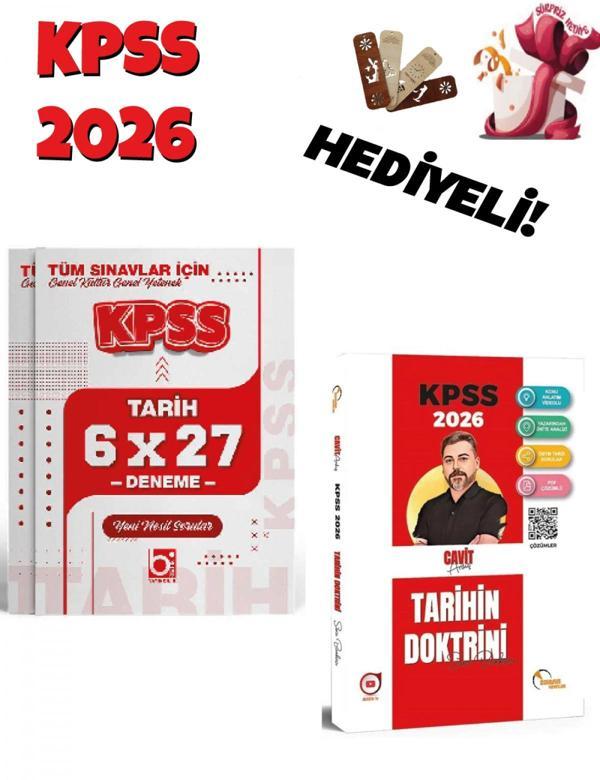 2026 KPSS Tarihin Doktrini Soru Bankası ve Deneme Seti 2 Kitap Bigelio ve Doktrin Yayınları - Bi bigelio - Image 1