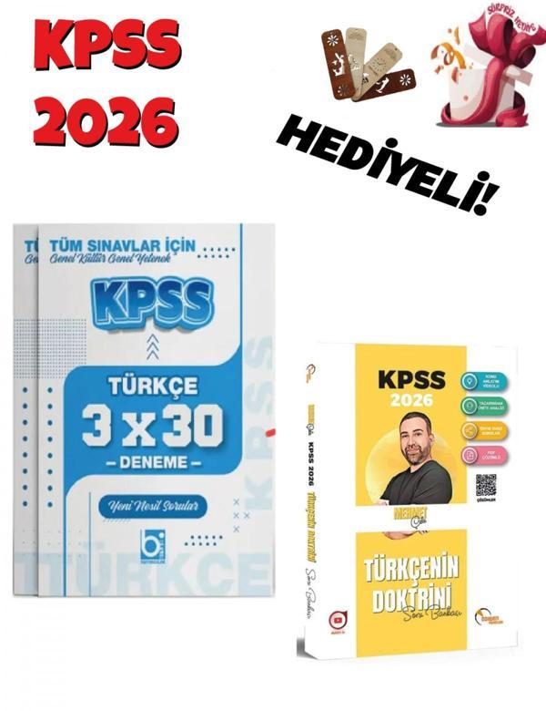2026 KPSS Türkçenin Doktrini Soru Bankası ve Deneme Seti 2 Kitap Bigelio ve Doktrin Yayınları - Bi bigelio - Image 1