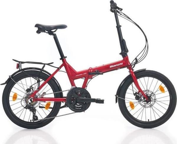 BIANCHI ADHOC KATLANIR BİSİKLET 380H MD 20 JANT 21 VİTES TOURNEY RED WHITE - Image 1
