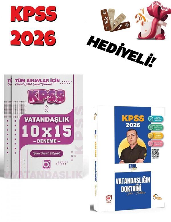 2026 KPSS Vatandaşlığın Doktrini Soru Bankası ve Deneme Seti 2 Kitap Bigelio ve Doktrin Yayınları - Bi bigelio - Image 1