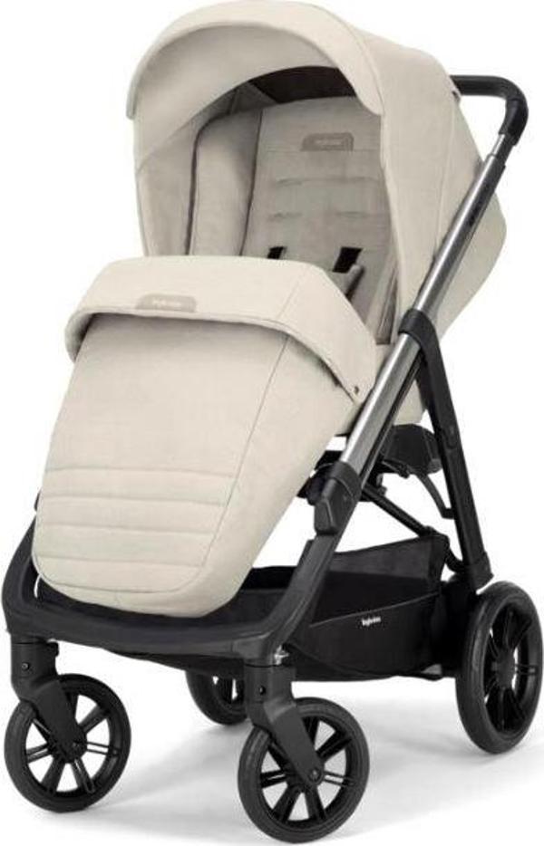 Inglesina Aptica Bej Tek Elle Katlanabilen Çift Yönlü Bebek Arabası Cashmere Beige - Image 1