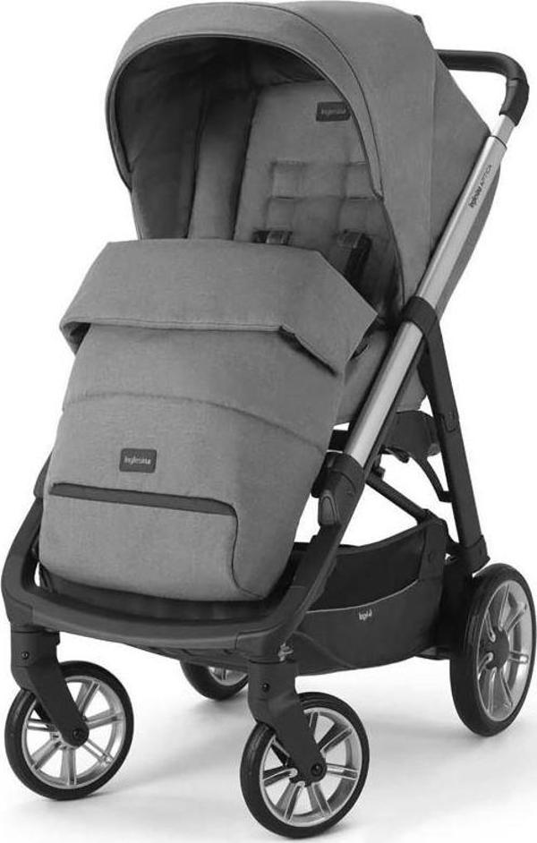 Inglesina Aptica Bej Tek Elle Katlanabilen Çift Yönlü Bebek Arabası Kensington Grey  - Image 1