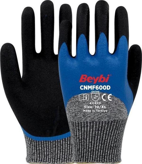 Beybi Cnmf610D 10 Beden Kesilmeye Dayanıklı Mikro Köpük 3-4 Nitril Kaplı Eldiven (12 Li Paket) - Image 1