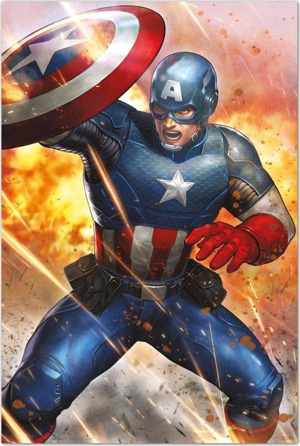 MARVEL CAPTAIN AMERICA UNDER FIRE MAXI POSTER - Image 1