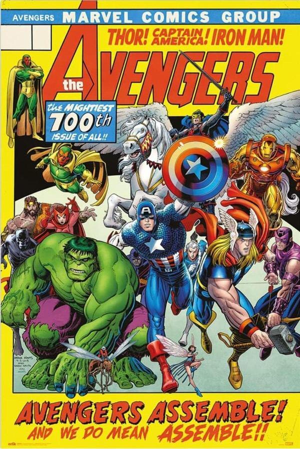 Marvel Avengers 100Th Issue Maxı Poster (İthal) - Image 1