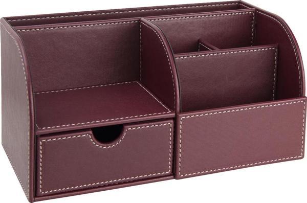 Masaüstü Düzenleyici,Kalemlik,Kumandalık,Küpbloknotluk,Tabletlik,Kitaplık,6 Gözlü,Çekmeceli,Desktop Organizer,Vegan,24,5 - Image 1
