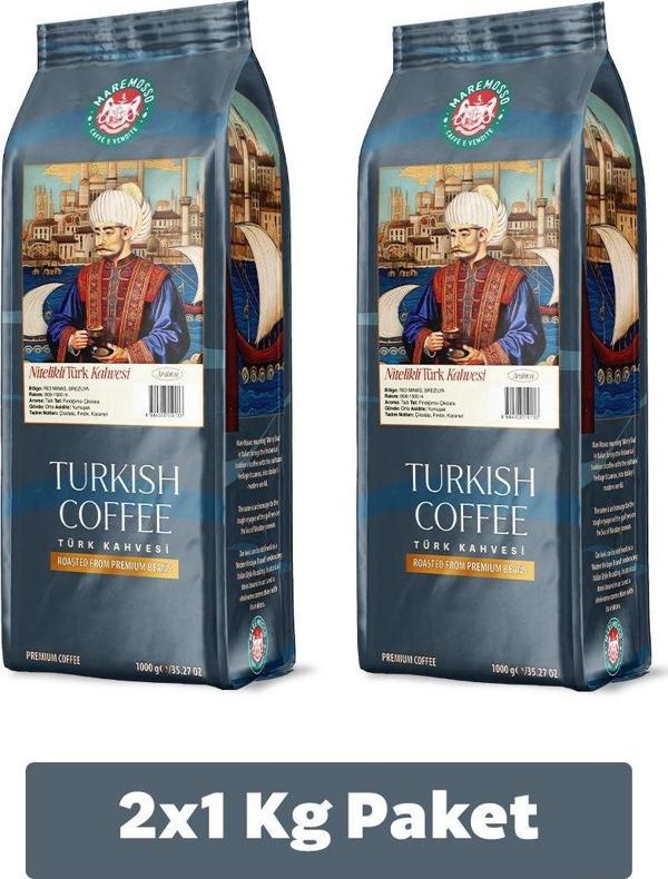 Nitelikli Türk Kahvesi 2x1 Kg. (ÖĞÜTÜLMÜŞ) - Image 1