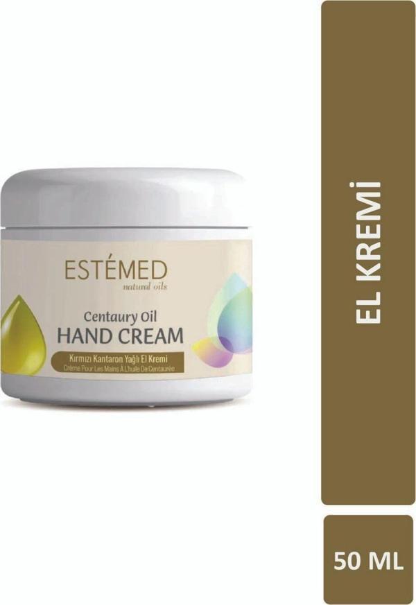 Estemed Kırmızı Kantaron El Kremi & Centaury Oil Hand Cream 50ml - Image 1