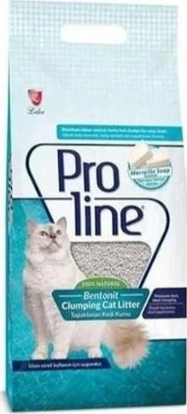 Proline Marsilya Sabunlu Topaklaşan İnce Bentonit Kedi Kumu 5 Lt x 4 Adet - Image 1