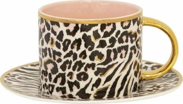 Cristina Re Teacup Saucer Safari Leopard - Image 1