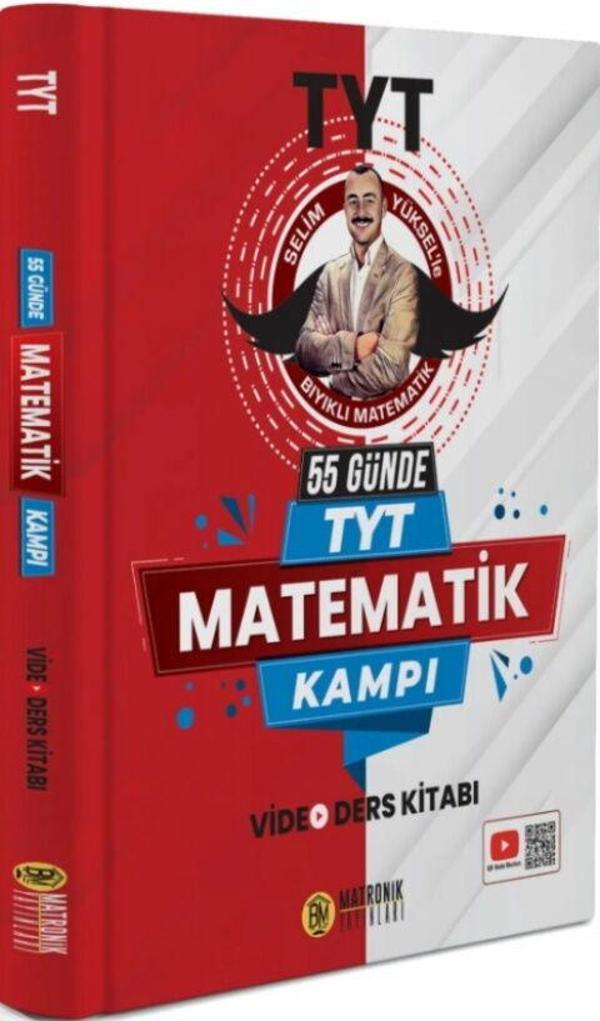 Bıyıklı Matematik 55 Günde TYT Matematik Kampı Video Ders Kitabı - Bıyıklı Matematik Yayınları - Image 1