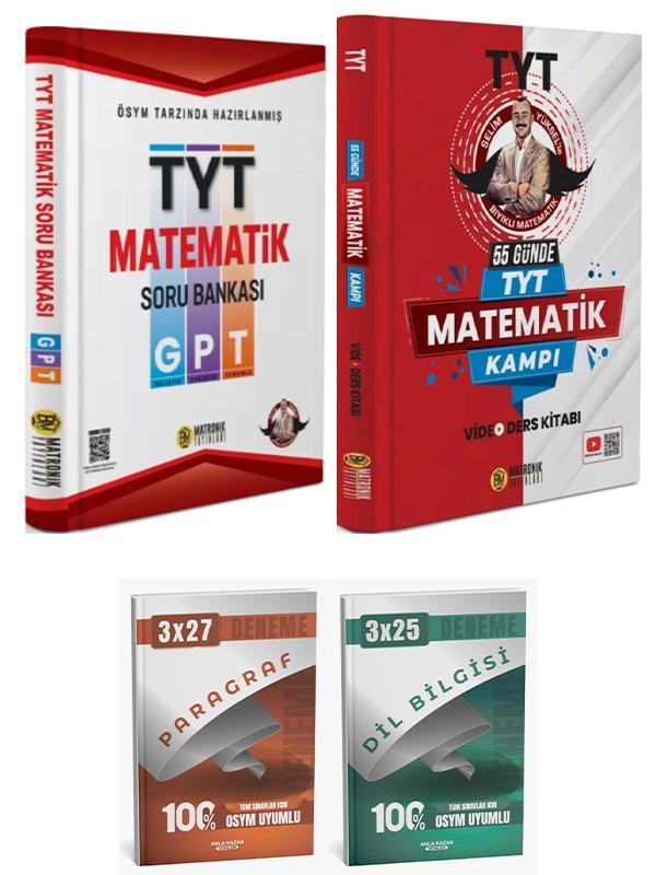 Bıyıklı Matematik + Anla Kazan 2026 TYT Matematik GPT Soru + 55 Günde Kamp + AnlaKazan Deneme 4lü - Anla Kazan Yayınları - Image 1