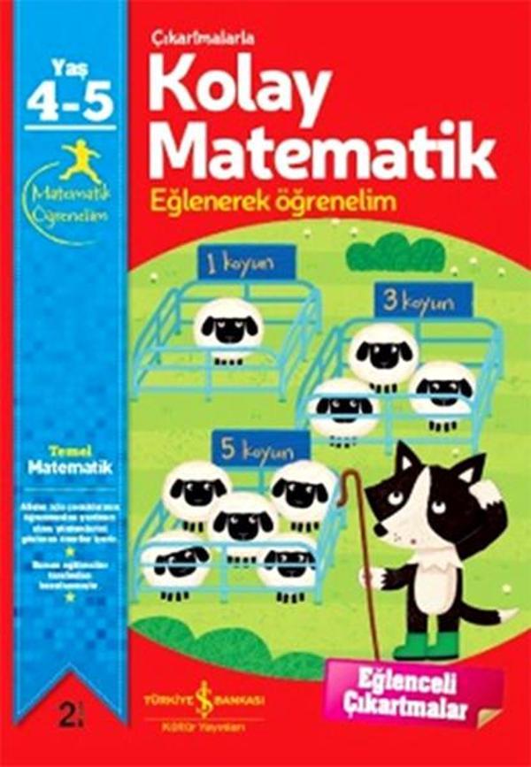 Çıkartmalarla Kolay Matematik Eğlenerek Öğrenelim 4-5 Yaş - İş Bankası Kültür Yayınları - Image 1
