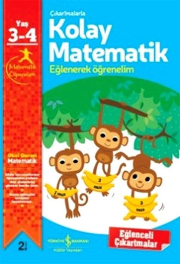 Çıkartmalarla Kolay Matematik Eğlenerek Öğrenelim 3-4 Yaş - İş Bankası Kültür Yayınları - Image 1