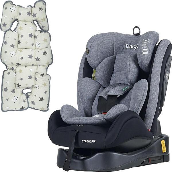 Prego Strong Fix Oto Koltuğu - Oto Koltuk Minderi Gri-Krem - Image 1