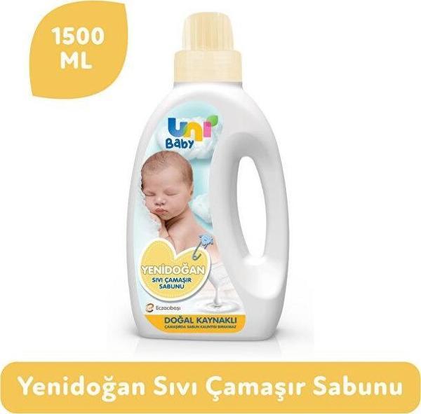 Uni Baby Yenidoğan Sıvı Çamaşır Sabunu 1500 Ml 4 Adet - Image 1