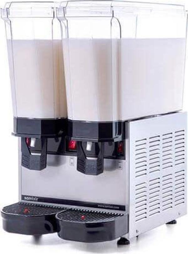 Samixir 40.MMI Klasik Twin Soğuk İçecek Dispenseri, 20+20 L, Karıştırıcılı, Inox - Image 1