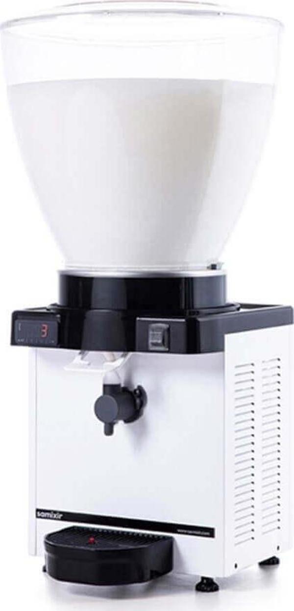 Samixir KAM40.DW Köpüklü Ayran Dispenseri-40 litre-dijital-beyaz - Image 1