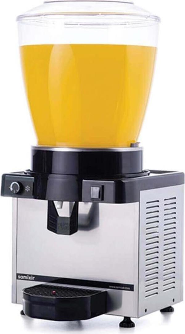 Samixir M22.AI Ayranlık-22 litre soğuk içecek dispenseri-karıştırıcılı-manuel-inox - Image 1
