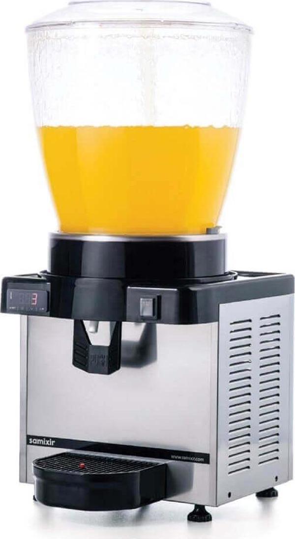 Samixir S22.DI Şerbetlik-22 litre soğuk içecek dispenseri-fıskiyeli-dijital-inox - Image 1