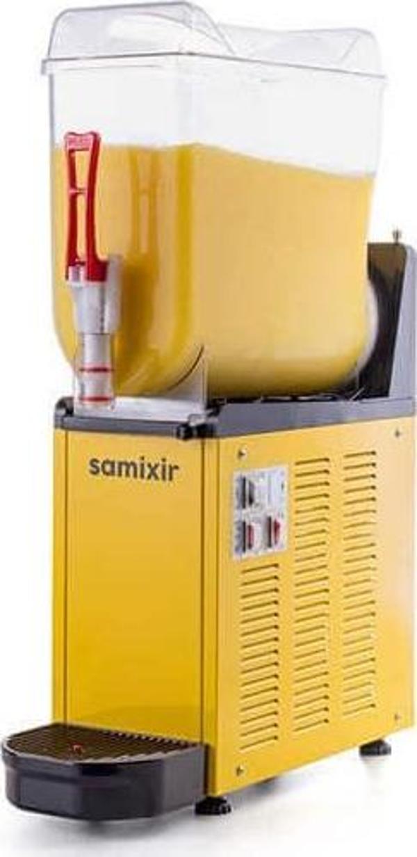 Samixir SLUSH12.Y Slush Mono, Granita, Meyve Suyu Dispenseri, 12 L, Sarı  - Image 1