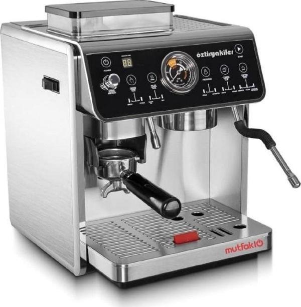 Öztiryakiler Mini Barista Ev tipi Öğütücülü Espresso Kahve Makinesi Pid Çift Kazan - Image 1