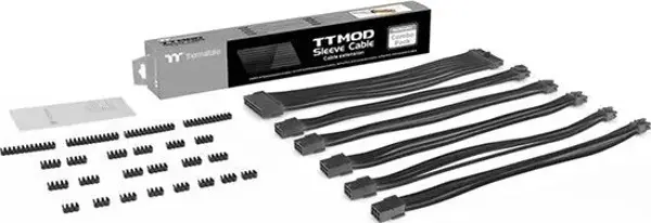 Thermaltake Ac-052-Cn1Nan-A3 Ttmod Black Power Supply Sleeved Kablo Seti (16 Awg) - Image 1