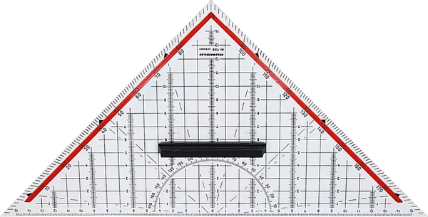 Rumold 1158 Geoderik Üçgen Açılı Cetvel (32 cm) - Image 1